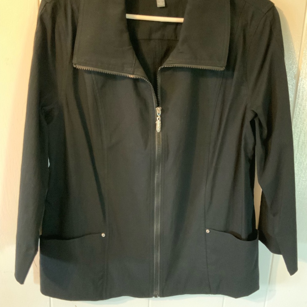 JM Collection Black Utility Jacket